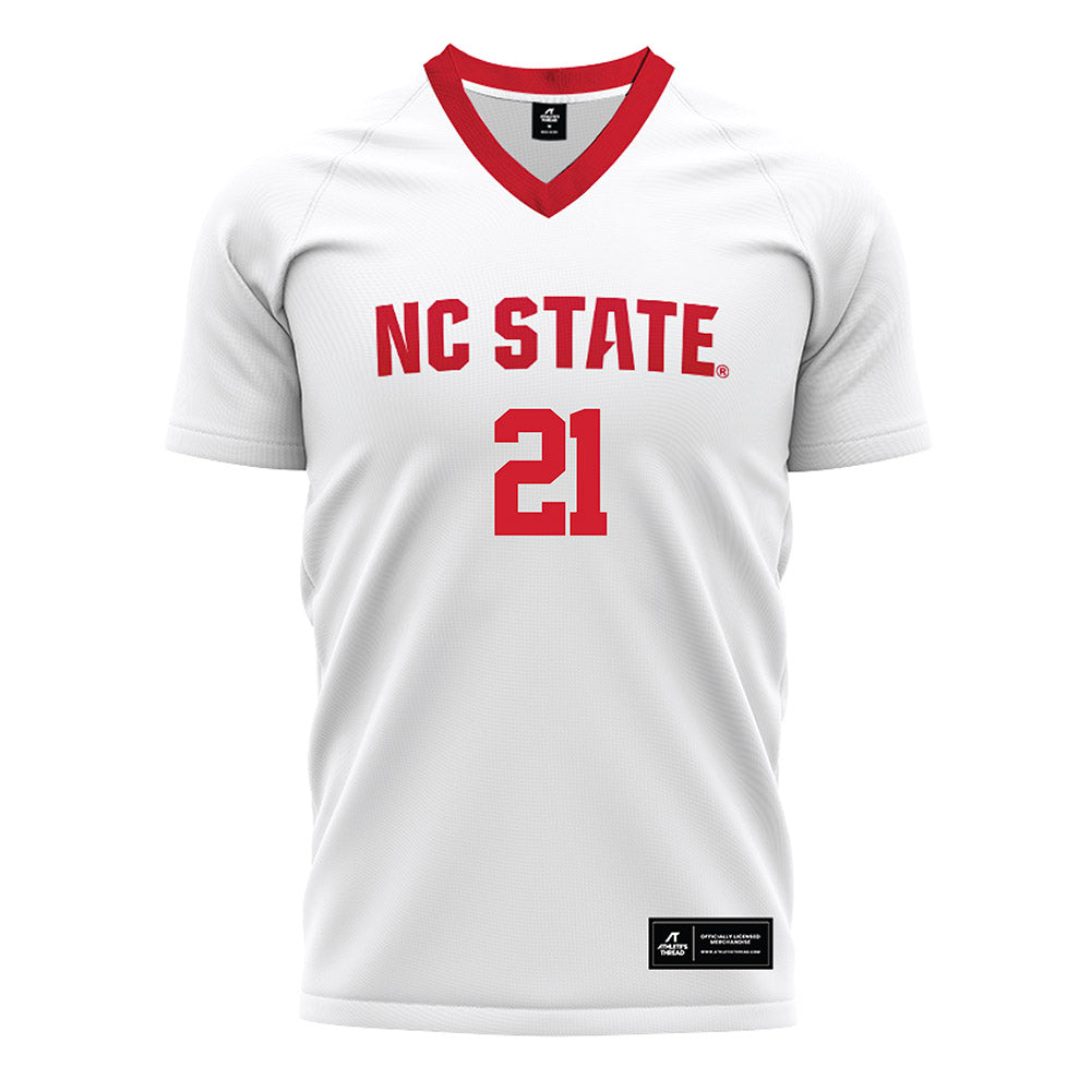 NC State - NCAA Men's Soccer : Max Ogawa - White Soccer Jersey-0