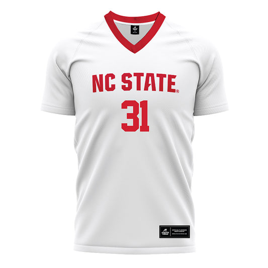 NC State - NCAA Men's Soccer : John Pottle - White Soccer Jersey-0
