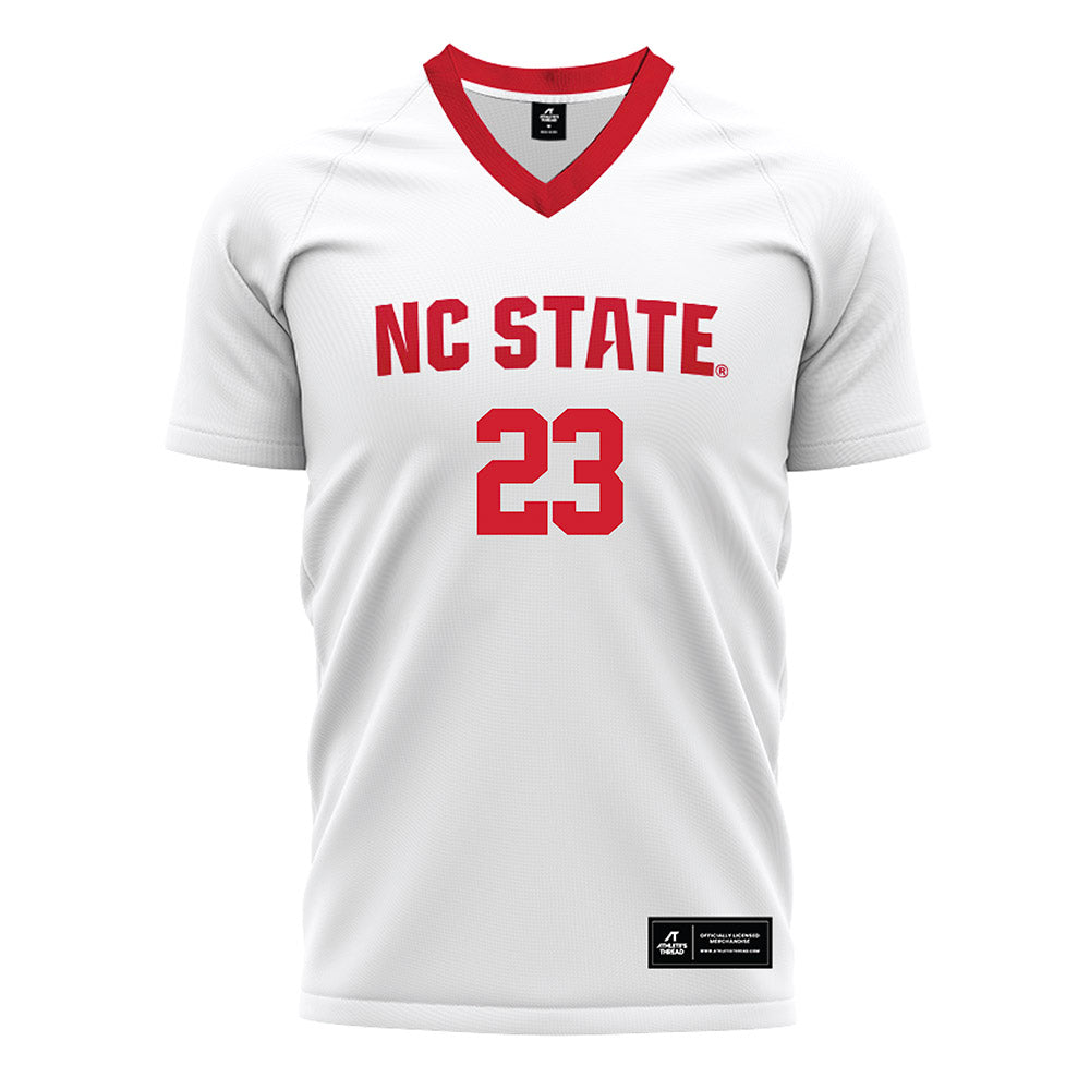 NC State - NCAA Men's Soccer : Austin Bush - White Soccer Jersey-0