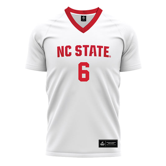 NC State - NCAA Men's Soccer : Nikola Markovic - White Soccer Jersey-0