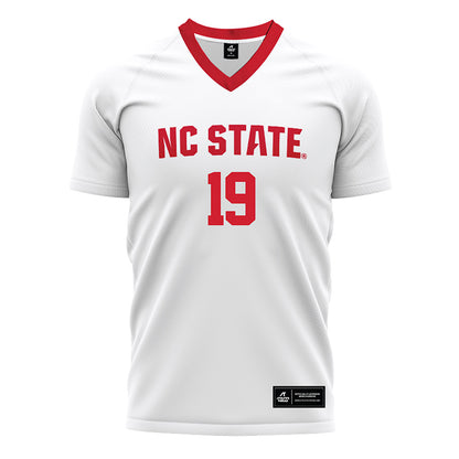 NC State - NCAA Men's Soccer : Pedro Caeiro - White Soccer Jersey-0