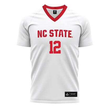 NC State - NCAA Men's Soccer : Tyler Caton - White Soccer Jersey-0