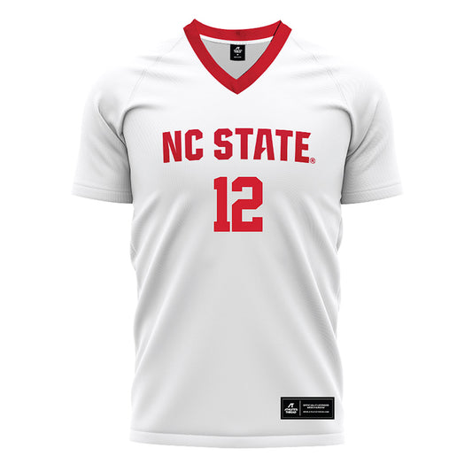 NC State - NCAA Men's Soccer : Tyler Caton - White Soccer Jersey-0