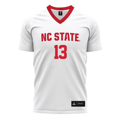 NC State - NCAA Men's Soccer : Calem Tommy - White Soccer Jersey-0
