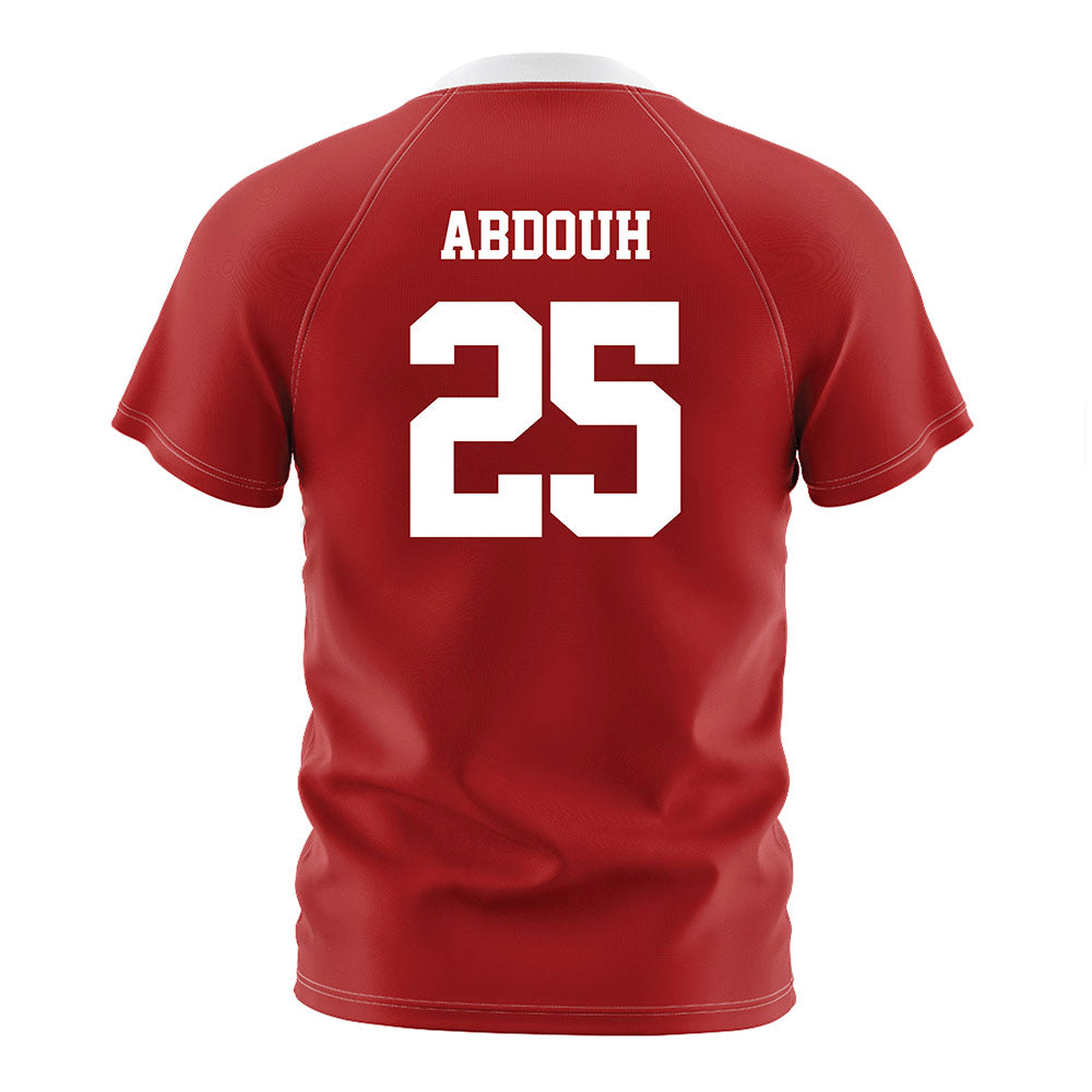 NC State - NCAA Men's Soccer : Adam Abdouh - Red Soccer Jersey-1