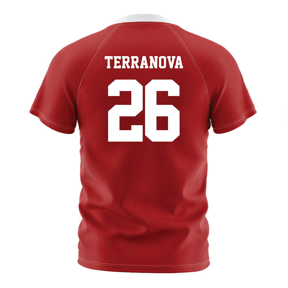 NC State - NCAA Men's Soccer : Samuel Terranova - Red Soccer Jersey