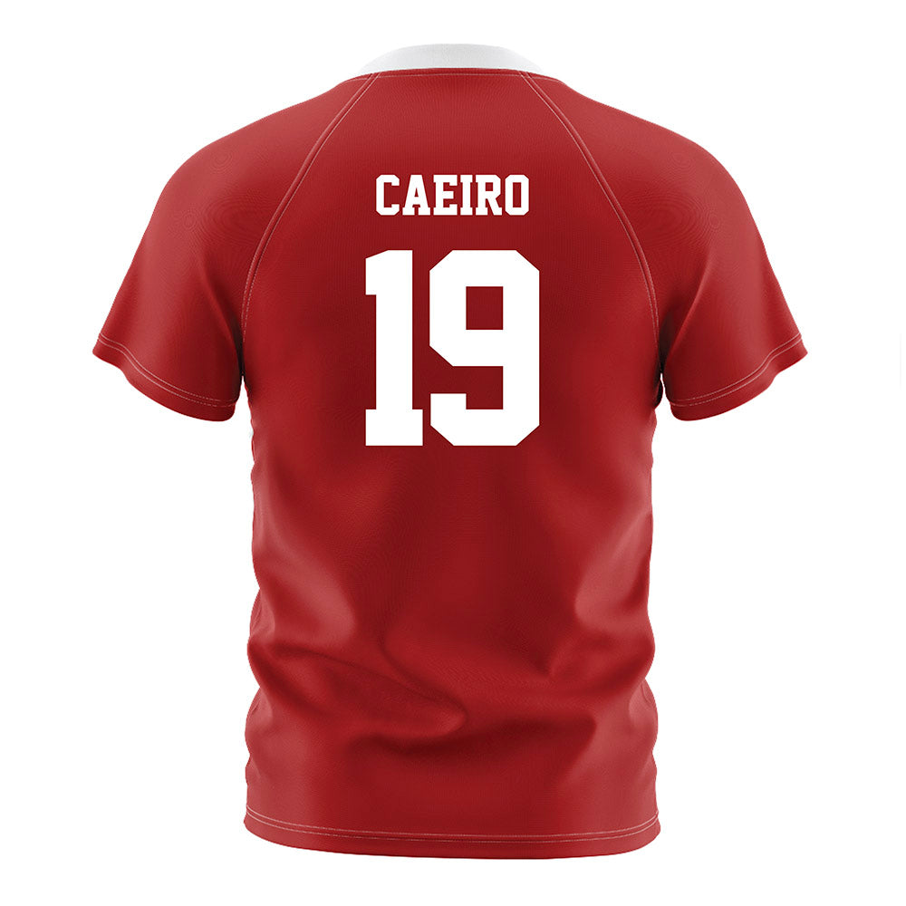 NC State - NCAA Men's Soccer : Pedro Caeiro - Red Soccer Jersey-1