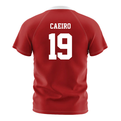 NC State - NCAA Men's Soccer : Pedro Caeiro - Red Soccer Jersey-1