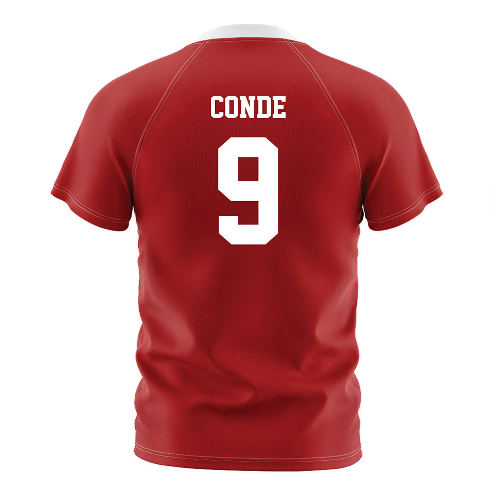 NC State - NCAA Men's Soccer : Ibrahim Conde - Red Soccer Jersey-1