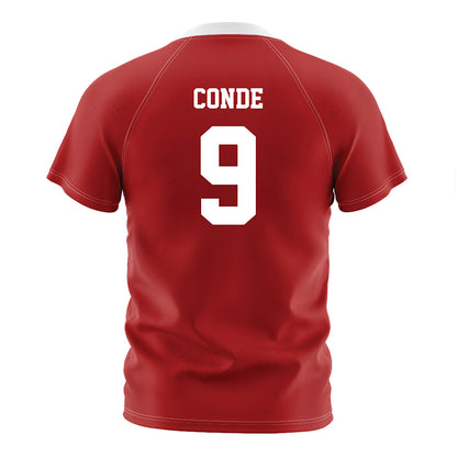 NC State - NCAA Men's Soccer : Ibrahim Conde - Red Soccer Jersey-1