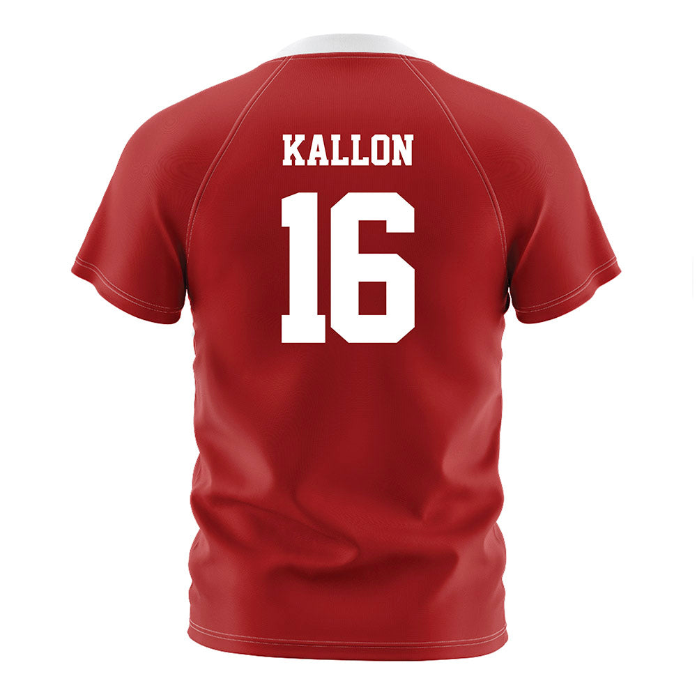 NC State - NCAA Men's Soccer : Mohamed Kallon - Red Soccer Jersey-1