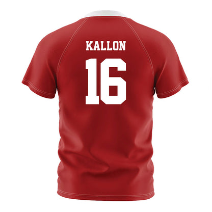 NC State - NCAA Men's Soccer : Mohamed Kallon - Red Soccer Jersey-1