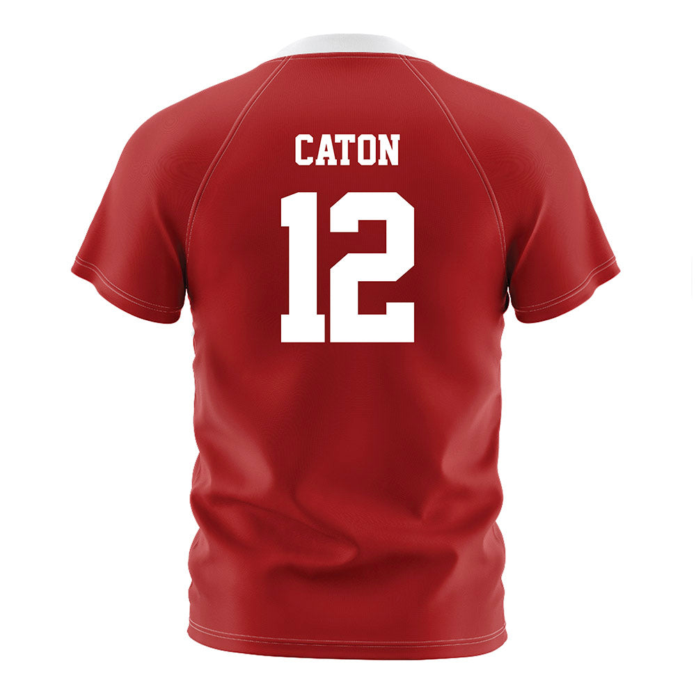 NC State - NCAA Men's Soccer : Tyler Caton - Red Soccer Jersey-1