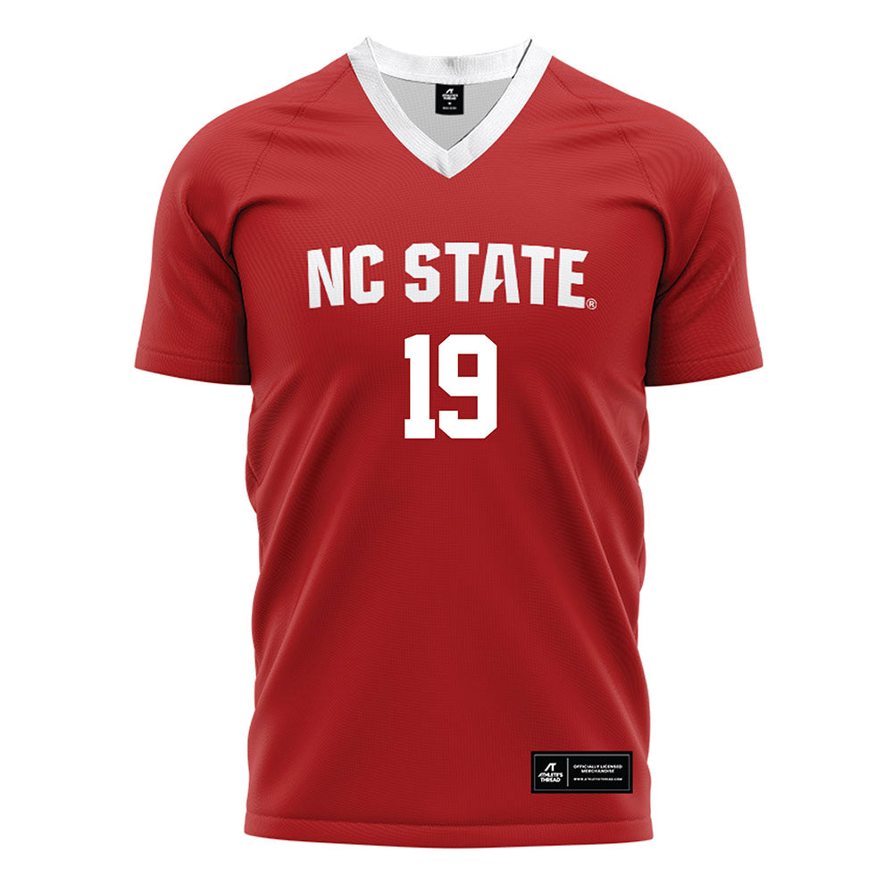NC State - NCAA Men's Soccer : Pedro Caeiro - Red Soccer Jersey-0