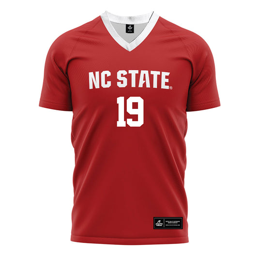 NC State - NCAA Men's Soccer : Pedro Caeiro - Red Soccer Jersey-0