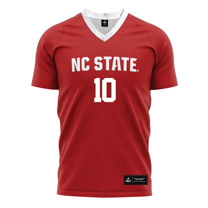 NC State - NCAA Men's Soccer : Taig Healy - Red Soccer Jersey-0