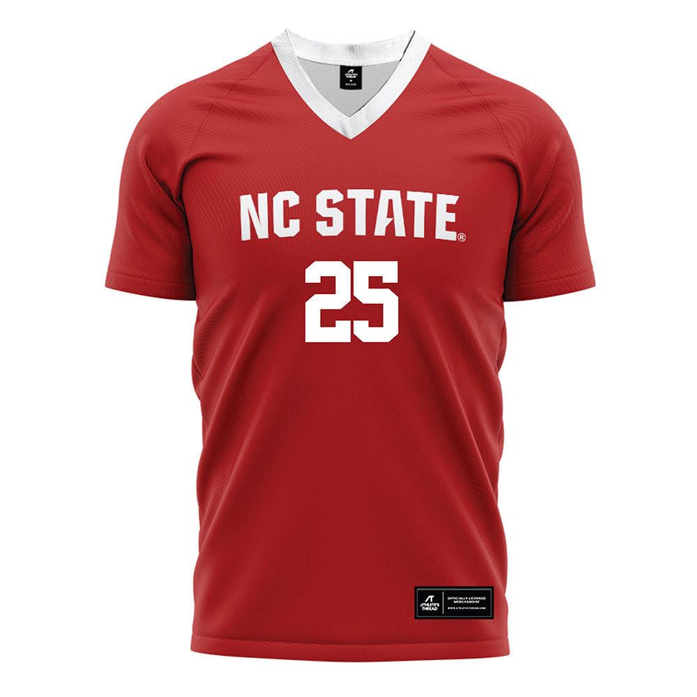 NC State - NCAA Men's Soccer : Adam Abdouh - Red Soccer Jersey-0