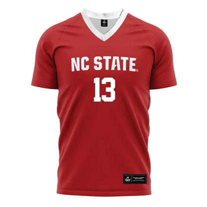 NC State - NCAA Men's Soccer : Calem Tommy - Red Soccer Jersey-0