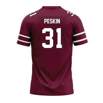 Fordham - NCAA Football : Brandon Peskin - Maroon Premium Football Jersey-1