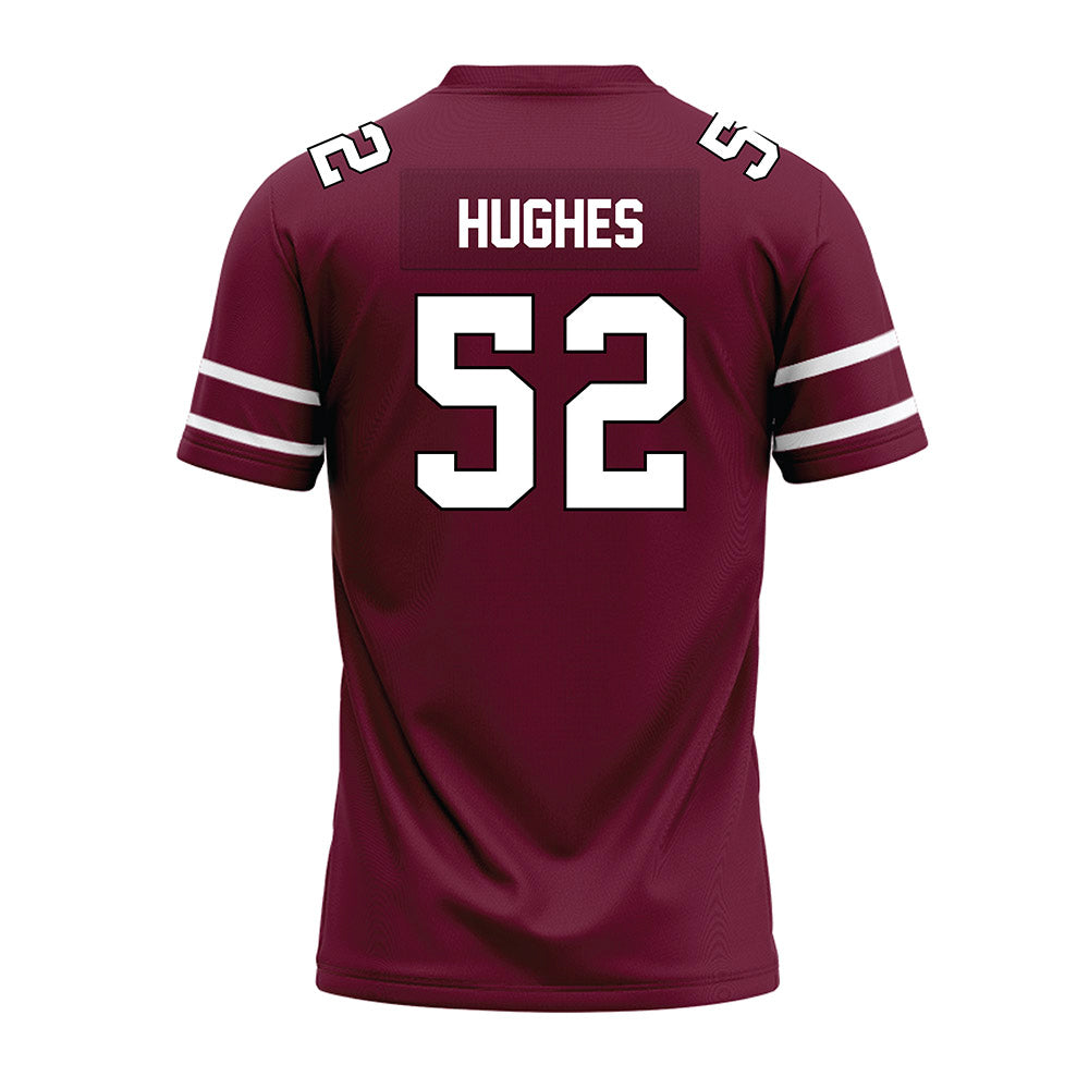 Fordham - NCAA Football : Shane Hughes - Maroon Premium Football Jersey-1