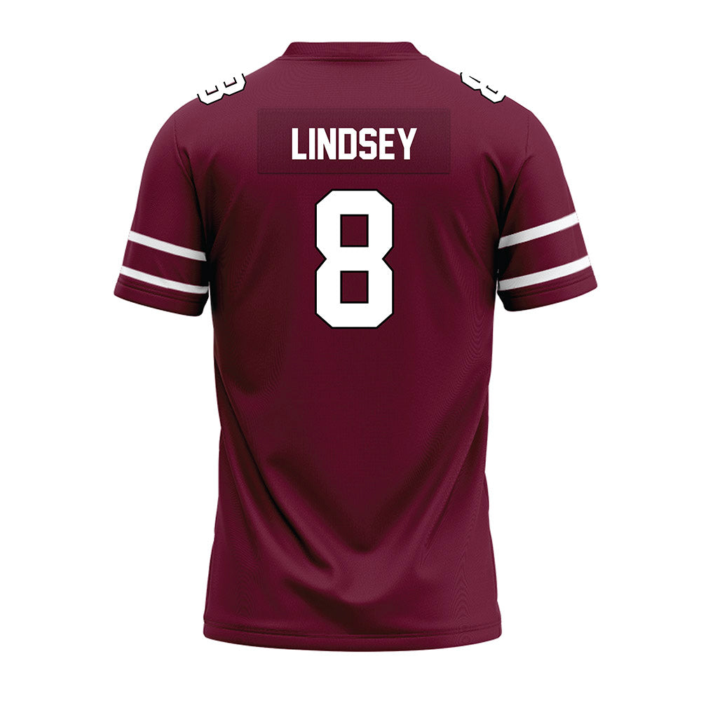 Fordham - NCAA Football : Nathan Lindsey - Maroon Premium Football Jersey-1