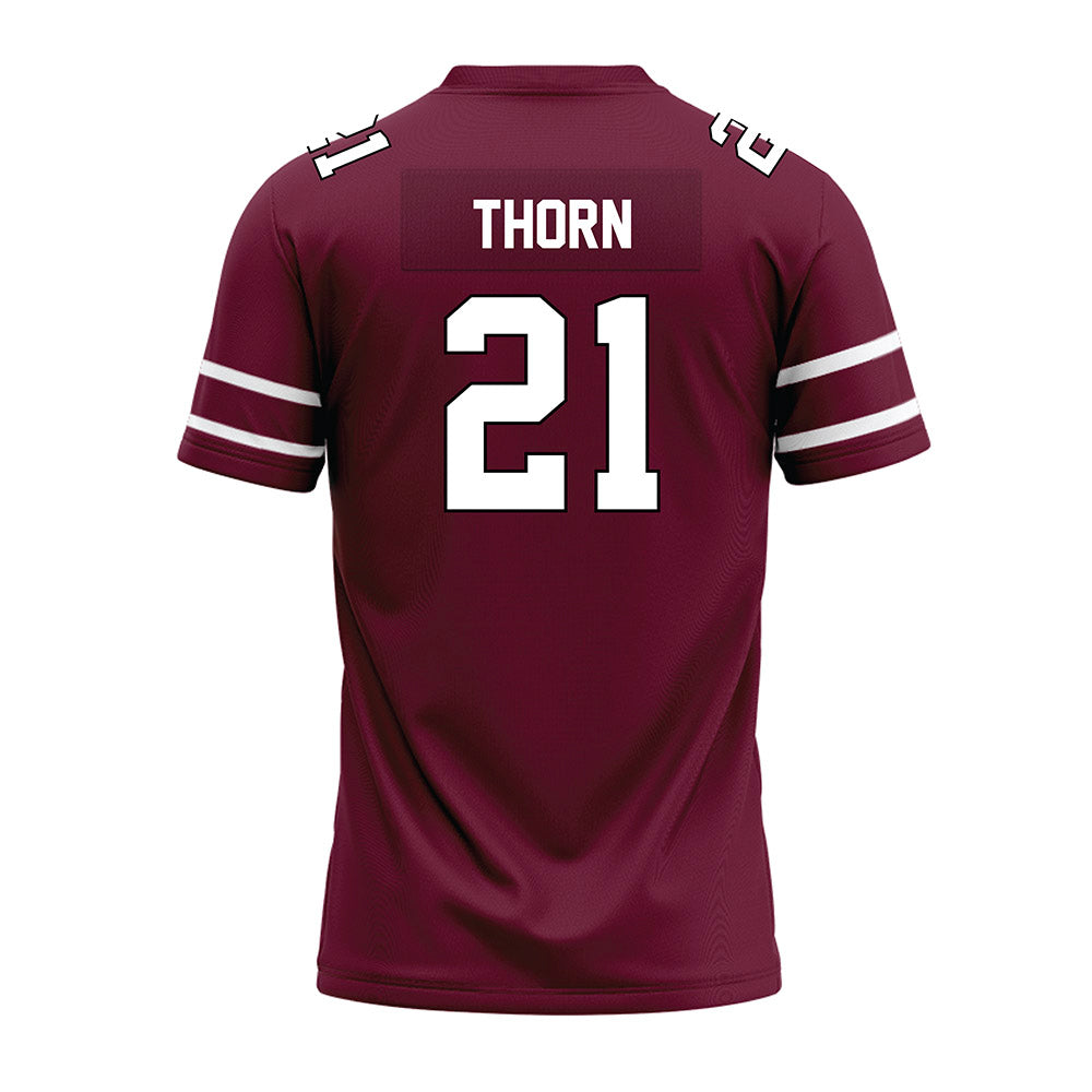 Fordham - NCAA Football : Michael Thorn - Maroon Premium Football Jersey-1