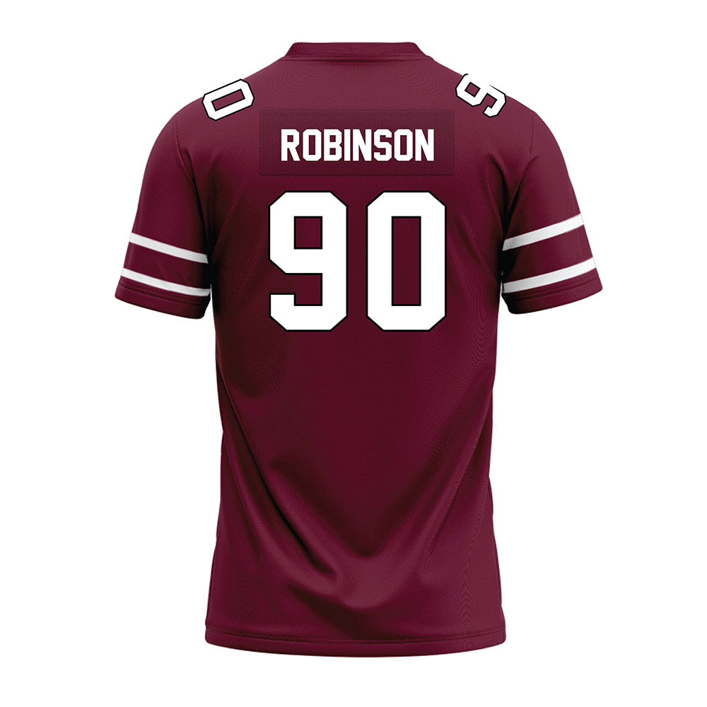 Fordham - NCAA Football : Claudy Robinson - Maroon Premium Football Jersey-1