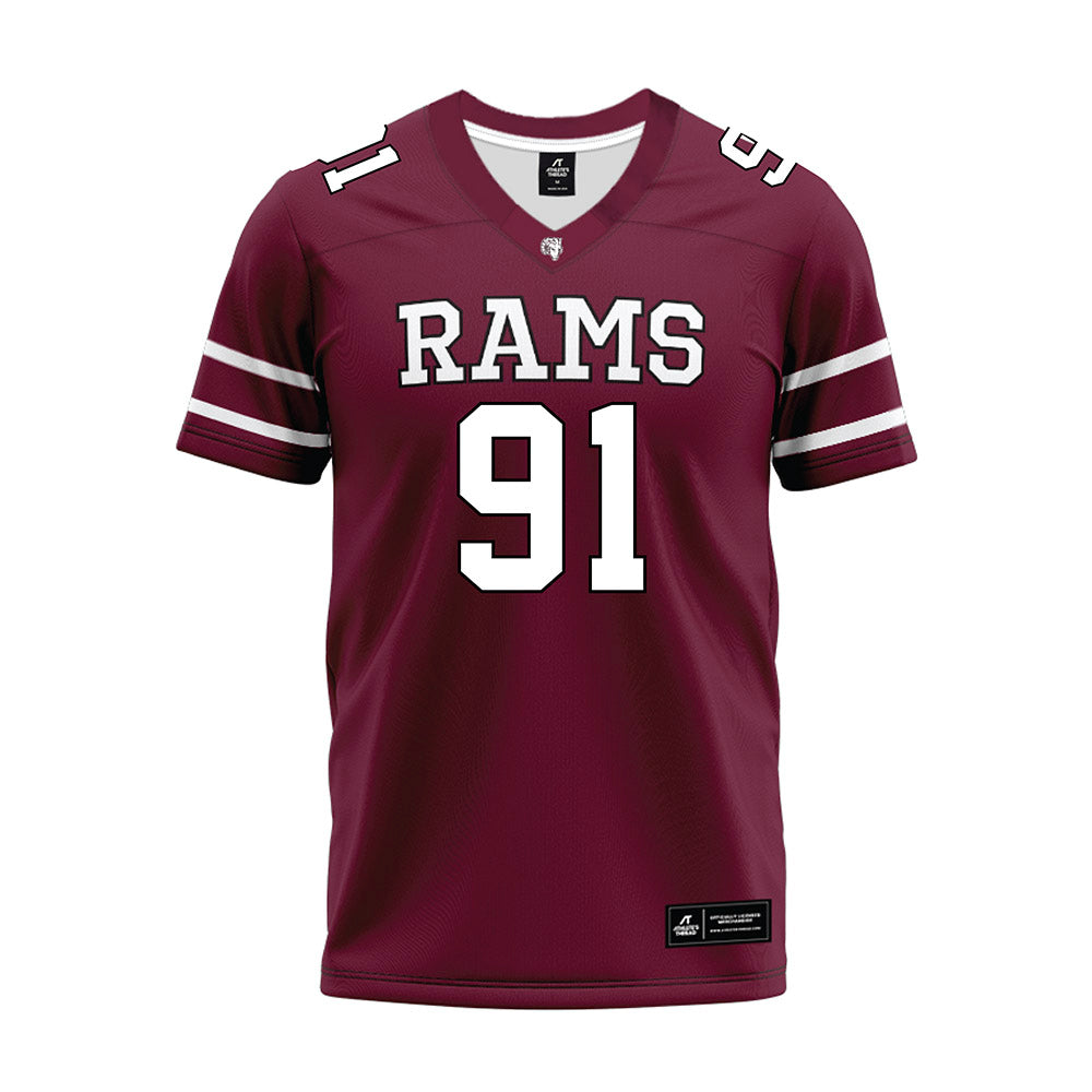 Fordham - NCAA Football : Cole Siegel - Maroon Premium Football Jersey-0