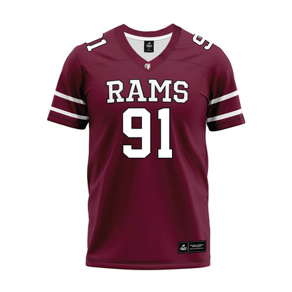 Fordham - NCAA Football : Cole Siegel - Maroon Premium Football Jersey-0