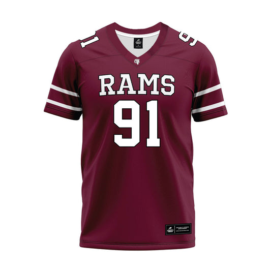 Fordham - NCAA Football : Cole Siegel - Maroon Premium Football Jersey-0