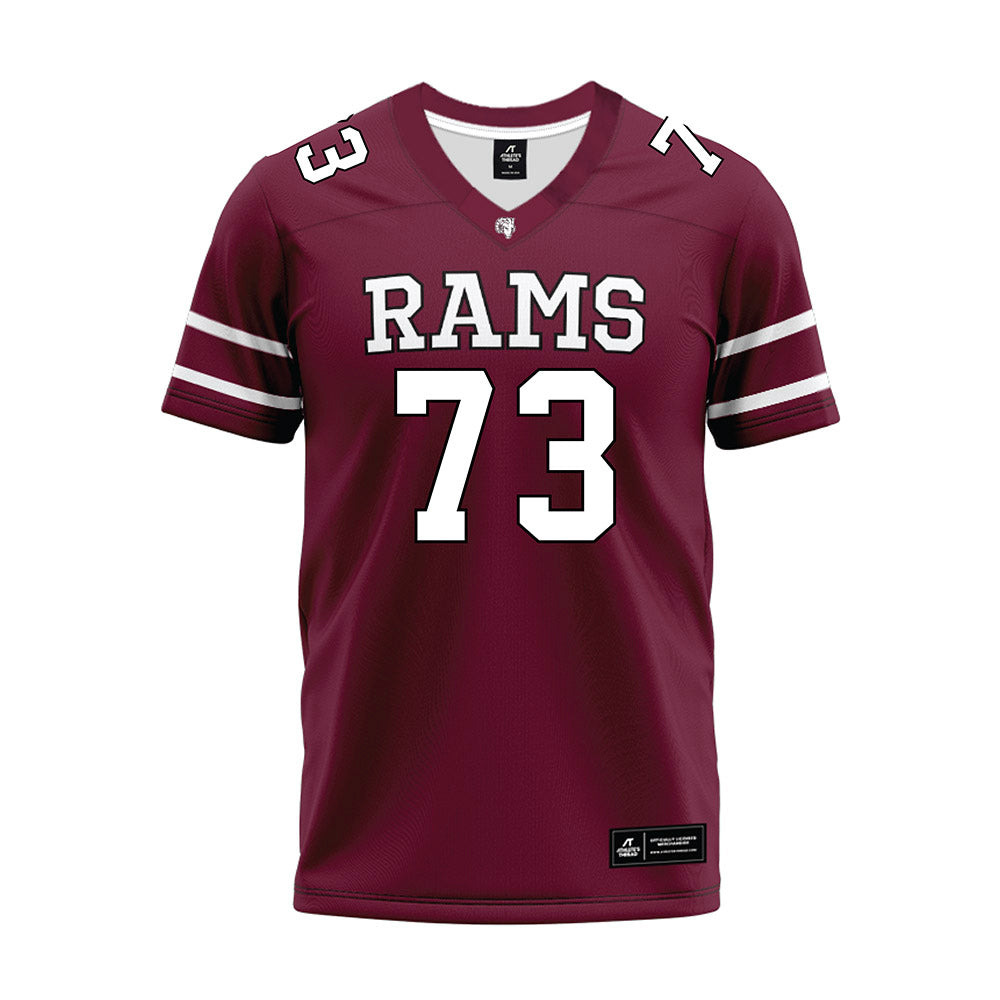 Fordham - NCAA Football : Leo Rick - Maroon Premium Football Jersey-0