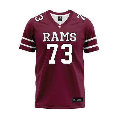 Fordham - NCAA Football : Leo Rick - Maroon Premium Football Jersey-0