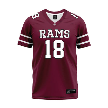 Fordham - NCAA Football : Jayln Evans - Maroon Premium Football Jersey-0