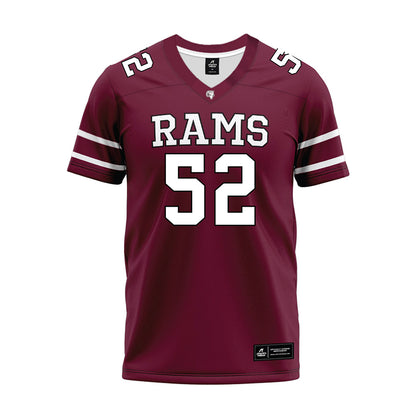 Fordham - NCAA Football : Shane Hughes - Maroon Premium Football Jersey-0