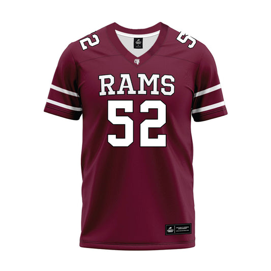 Fordham - NCAA Football : Shane Hughes - Maroon Premium Football Jersey-0