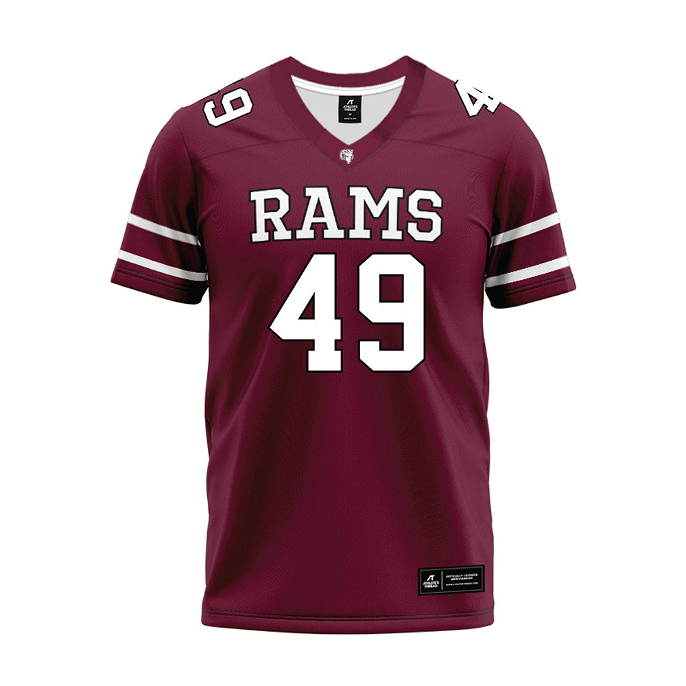 Fordham - NCAA Football : Denholm Feldman - Maroon Premium Football Jersey-0
