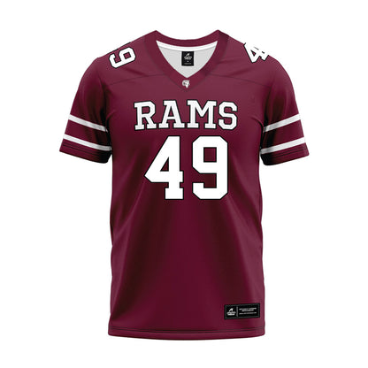 Fordham - NCAA Football : Denholm Feldman - Maroon Premium Football Jersey-0