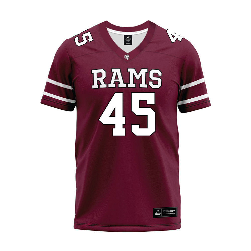 Fordham - NCAA Football : Tyler Davis - Maroon Premium Football Jersey-0