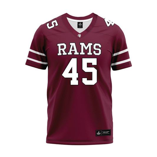 Fordham - NCAA Football : Tyler Davis - Maroon Premium Football Jersey-0