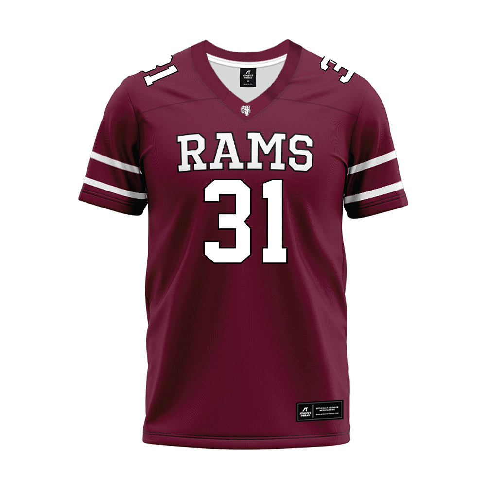 Fordham - NCAA Football : Brandon Peskin - Maroon Premium Football Jersey-0