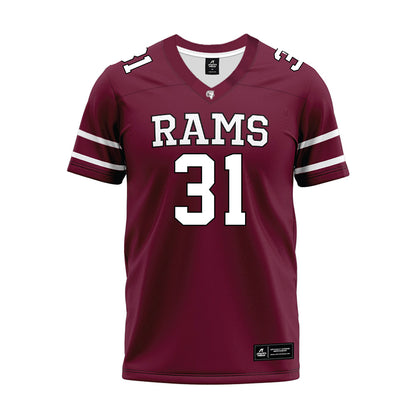 Fordham - NCAA Football : Brandon Peskin - Maroon Premium Football Jersey-0
