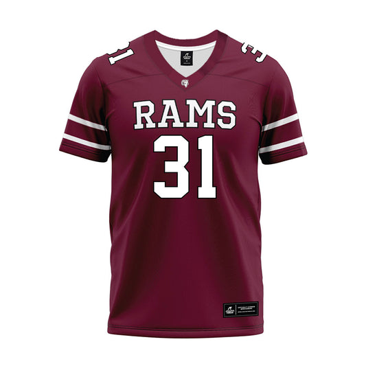 Fordham - NCAA Football : Brandon Peskin - Maroon Premium Football Jersey-0