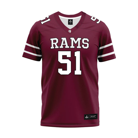 Fordham - NCAA Football : Evan Tritt - Maroon Premium Football Jersey-0