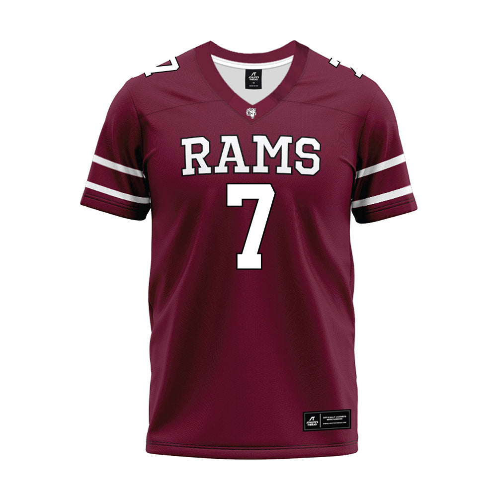 Fordham - NCAA Football : Alec Hughes - Maroon Premium Football Jersey-0