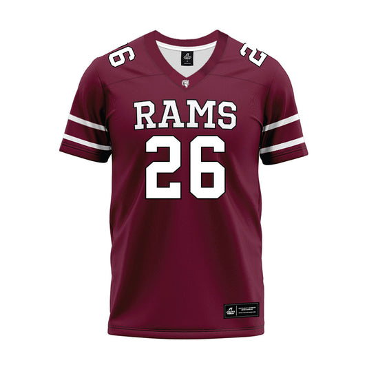 Fordham - NCAA Football : Jack Freeburg - Maroon Premium Football Jersey-0