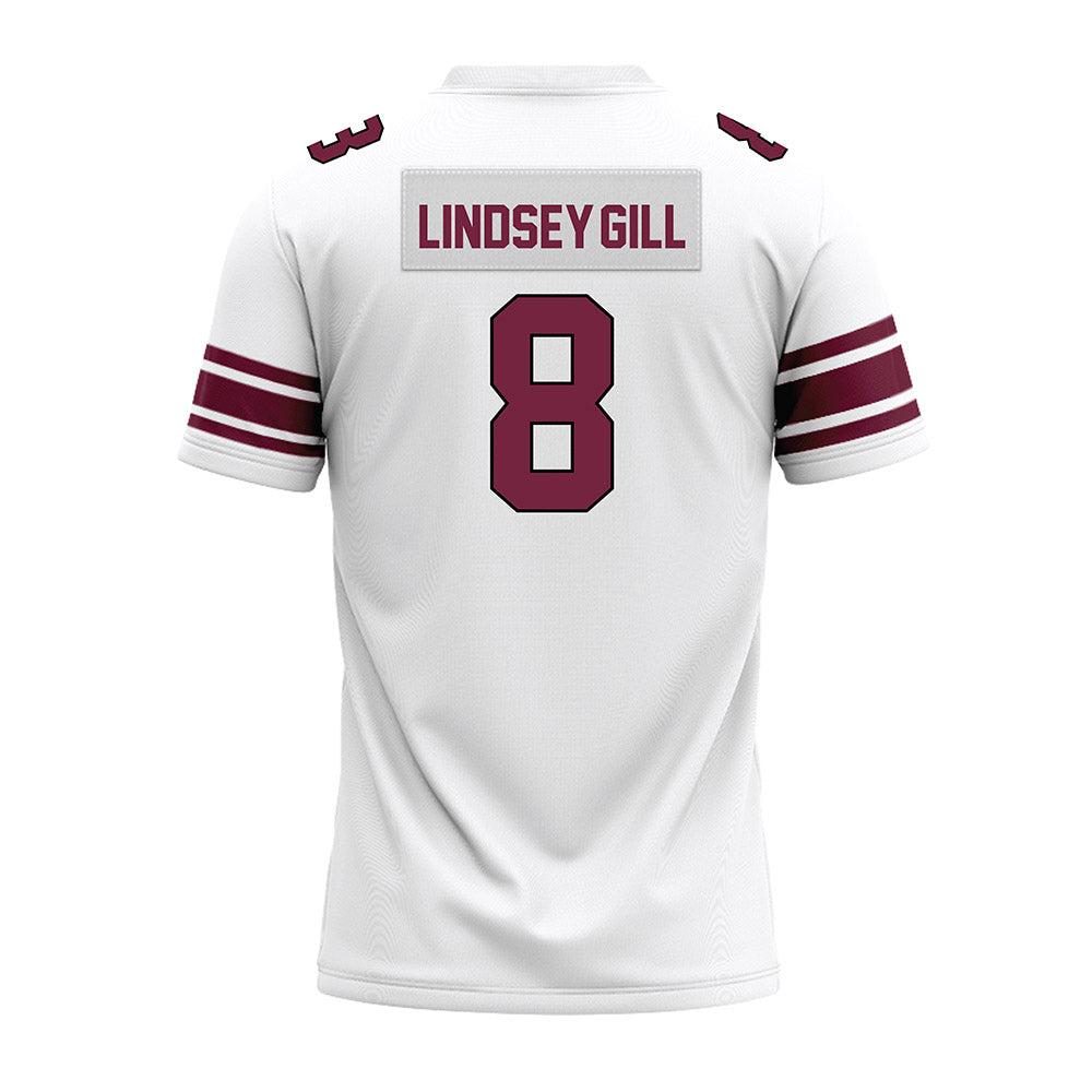 Fordham - NCAA Football : Nate Lindsey-Gill - White Premium Football Jersey-1