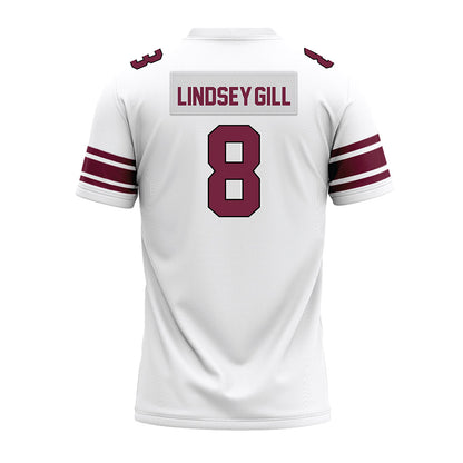 Fordham - NCAA Football : Nate Lindsey-Gill - White Premium Football Jersey-1
