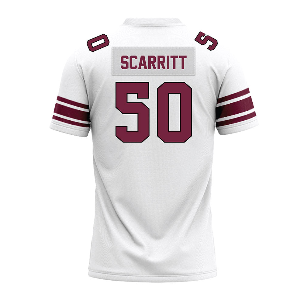 Fordham - NCAA Football : Wyatt Scarritt - White Premium Football Jersey-1