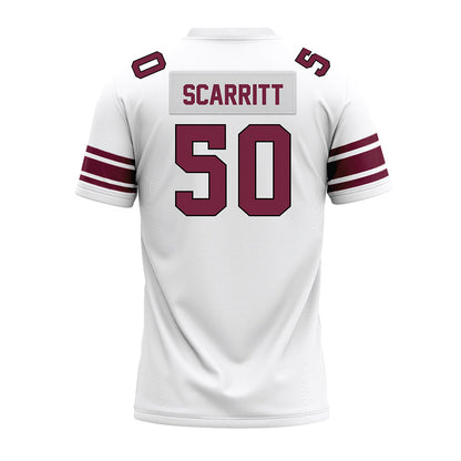 Fordham - NCAA Football : Wyatt Scarritt - White Premium Football Jersey-1