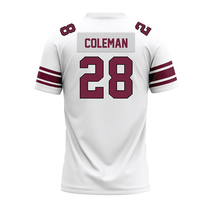 Fordham - NCAA Football : Malachi Coleman - White Premium Football Jersey-1